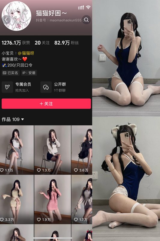 抖音 猫猫好困 微密圈  NO.039期 【54P2V】-告白写真馆