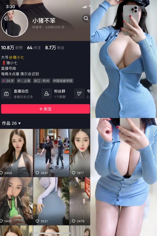 抖音 小猪不笨 微密圈 NO.002期 【45P9V】-告白写真馆