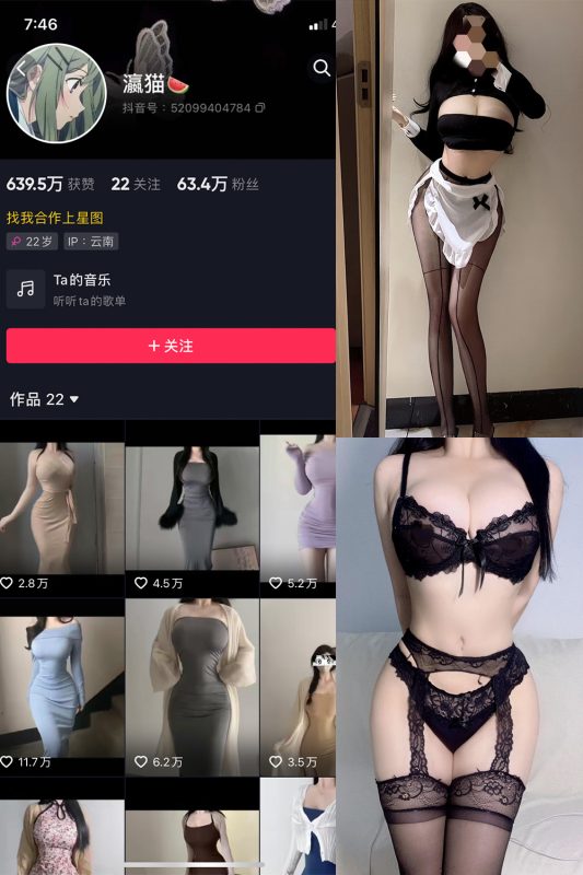 抖音 瀛猫 微密圈  NO.041期 【9P2V】最新至：2024.4.3-告白写真馆