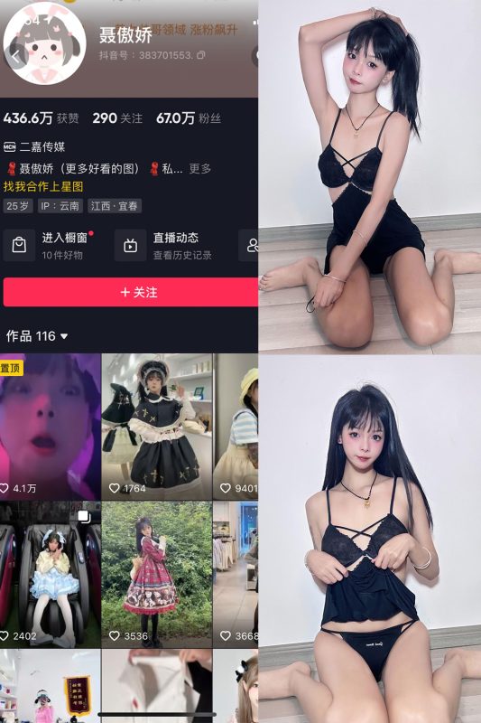 抖音 聂傲娇 微密圈  NO.035期 【35P】最新至：2023.8.12-告白写真馆