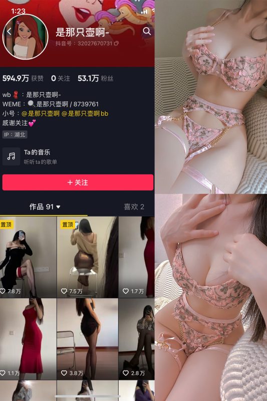 抖音 是那只壶啊 微密圈  NO.016期 【78P15V】-告白写真馆