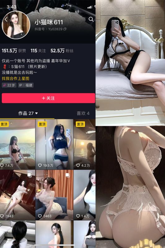 抖音 小猫咪611 微密圈  NO.001期 【21P】