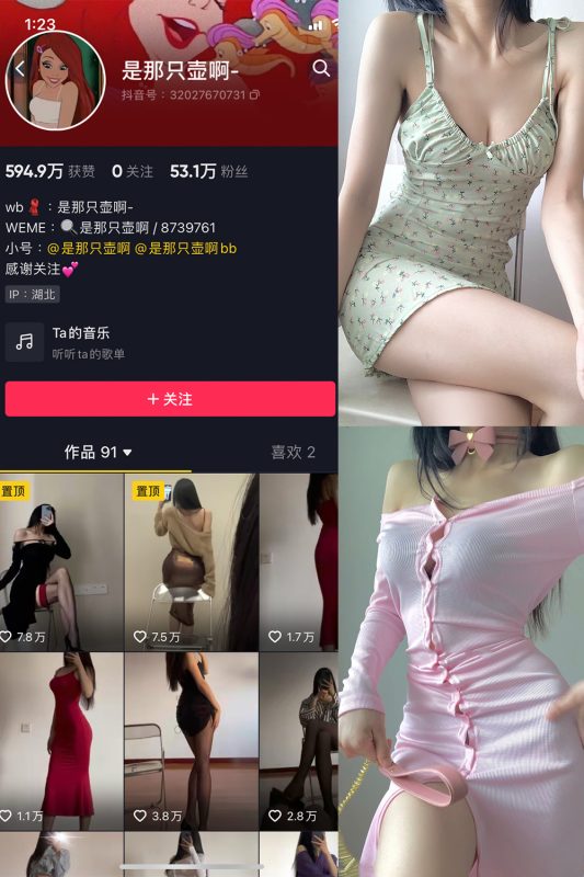 抖音 是那只壶啊 微密圈  NO.001期 【53P1V】-告白写真馆