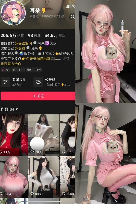 抖音 耳朵 岛遇 NO.001期 【5P13V】最新至：2025.6.6-告白写真馆