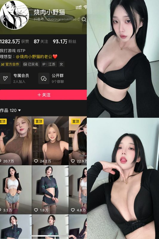 抖音 烧肉小野猫 秘语空间 NO.001期 【12P4V】-告白写真馆